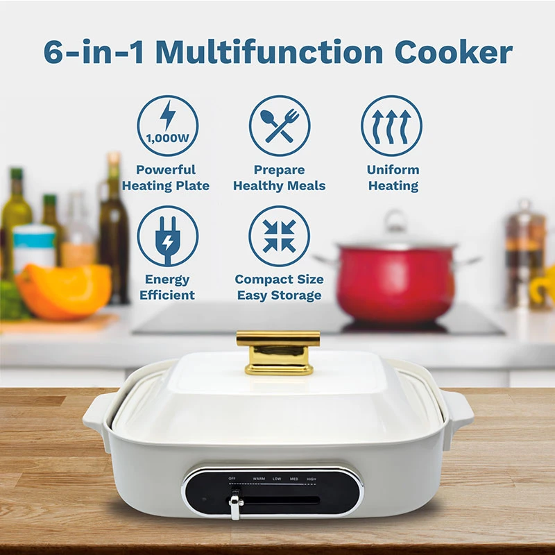 6 in 1 multifucntion cooker