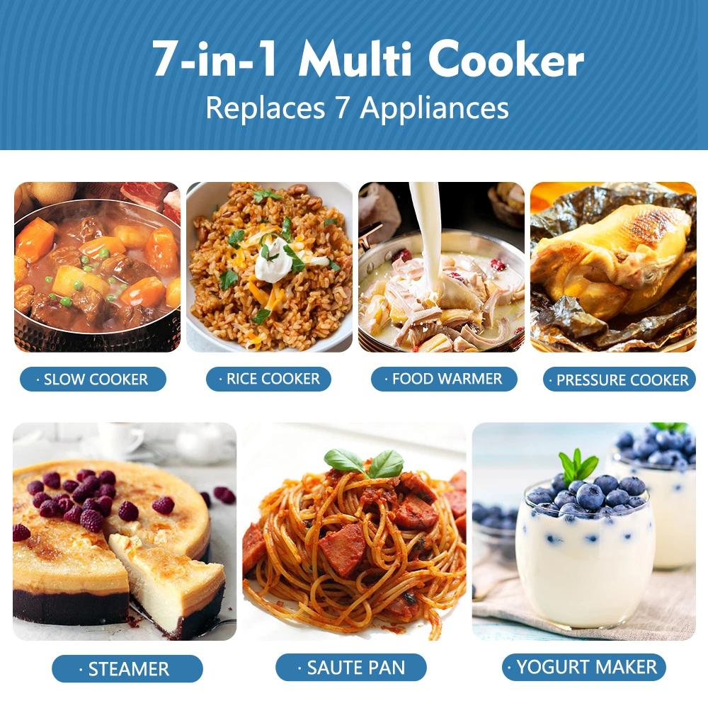7 - in- 1 multi function cooker