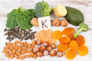 Nuts, fruits and green leafy vegetables